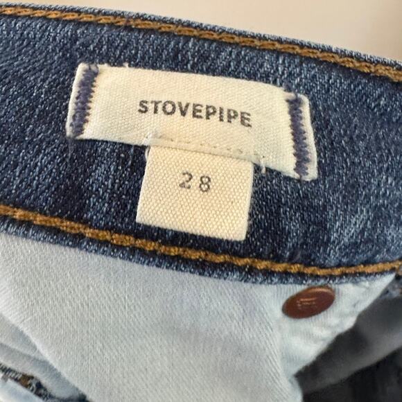 Madewell Stovepipe Straight Ankle Jeans Size 28/6 Antoine Wash High Rise AJ204 - Picture 14 of 16